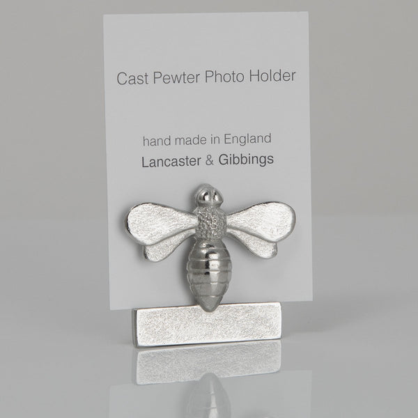 Bee Pewter Photo Holder