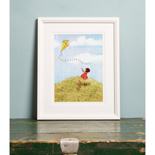 Belle & Boo Fly A Kite Framed Print