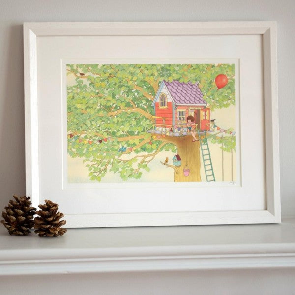 Belle & Boo Treehouse Framed Print