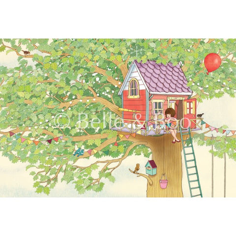 Belle & Boo Treehouse Framed Print