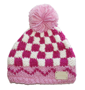 Pink Bobble Hat