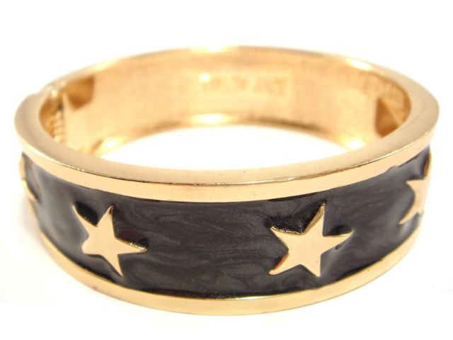 Enamel Stars Bangles Gold or Silver Plated
