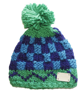 Blue Bobble Hat