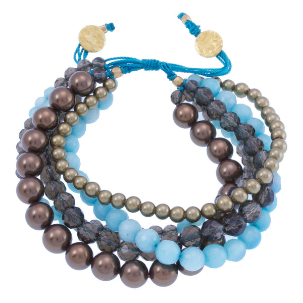 Semi-Precious Mixed Stone Bracelet