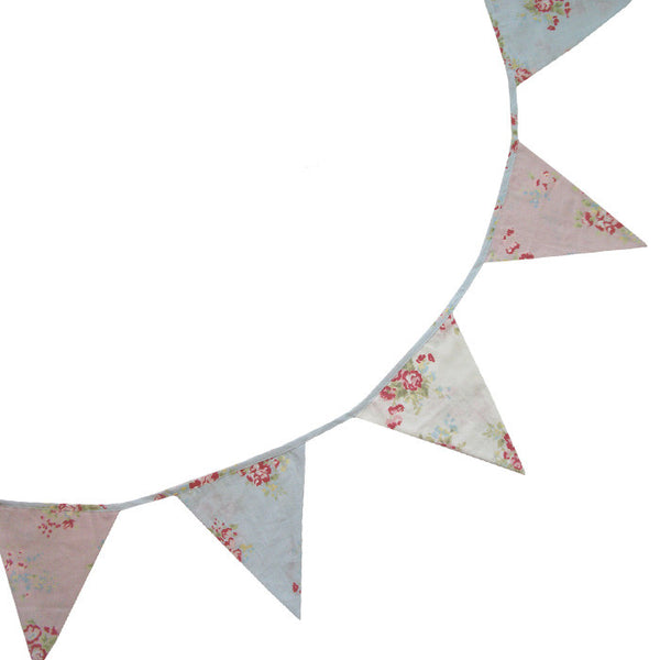 Mixed Floral Fabric Bunting