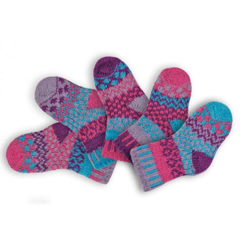 Butterfly Mismatched Knitted Baby Socks