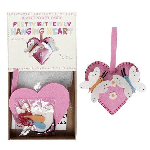 Make Your Own Feltcraft Butterfly Hearts Craft Kit