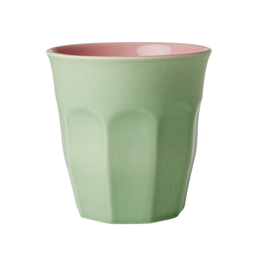 Large Ceramic Two-Toned Cup