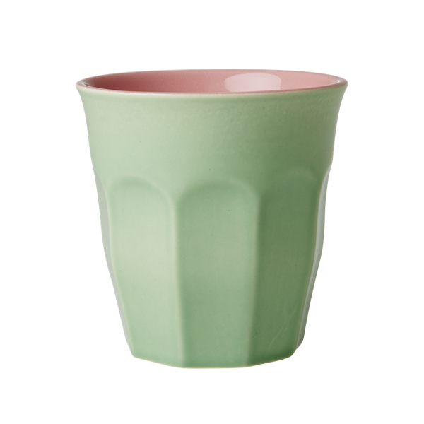 Large Ceramic Two-Toned Cup