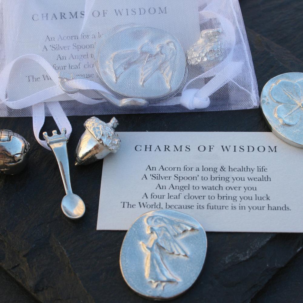 Wisdom Pewter Pocket Charms