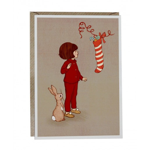 Belle & Boo Christmas Stocking Card
