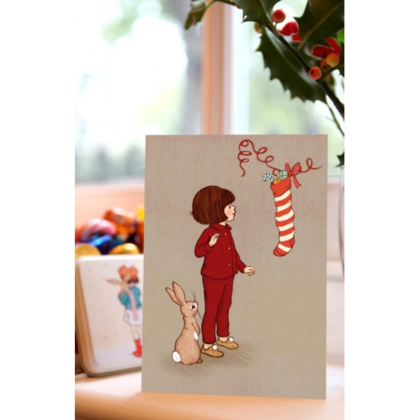 Belle & Boo Christmas Stocking Card