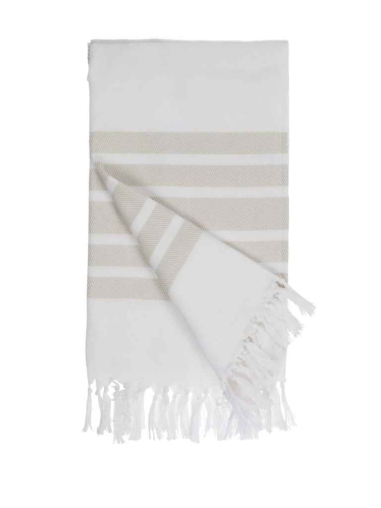 Classic Sand Cotton Hammamas Towel