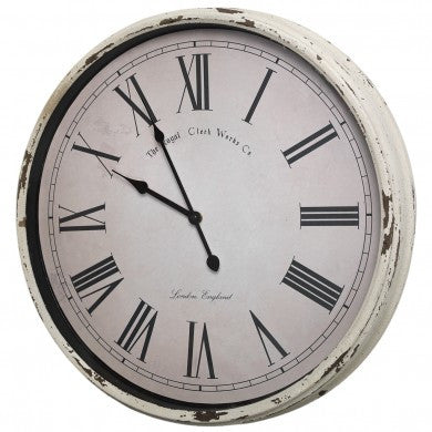 Large Classic Cream Station Clock