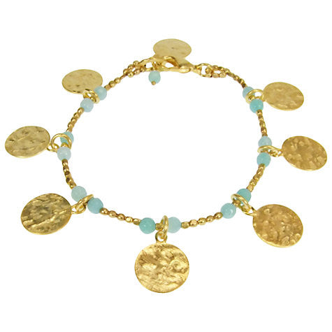 Gold Plated Amazonite Bracelet