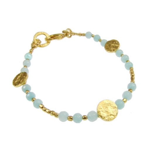 Gold Plated Amazonite Bracelet