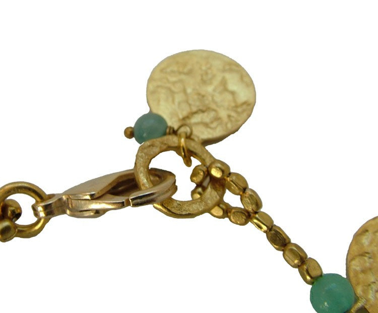 Gold Plated Amazonite Bracelet