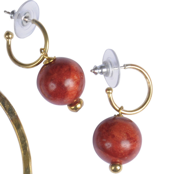 Coralla Creole Earrings