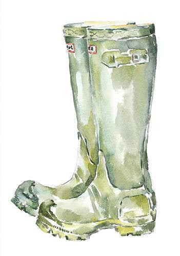 Green Wellies - no caption