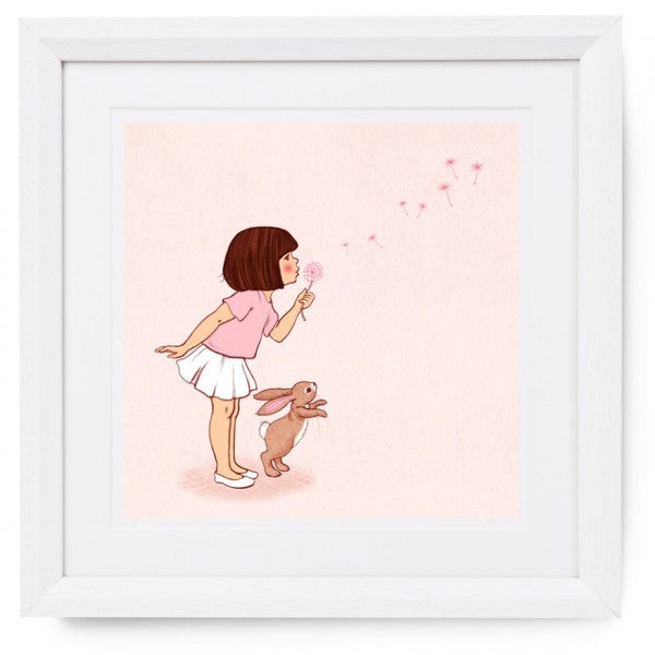 Belle & Boo Dandelion Framed Print