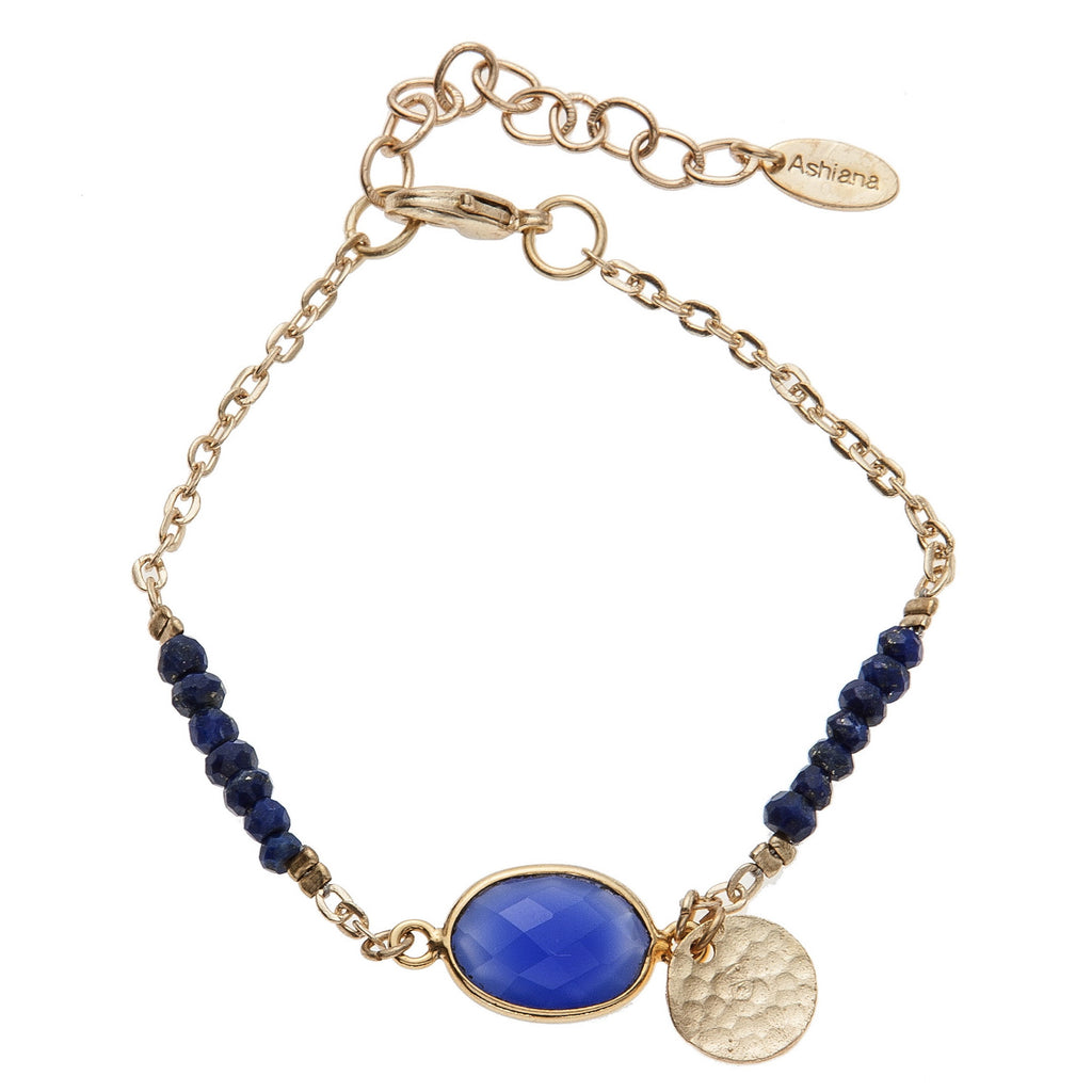 Blue Denim Chalcedony Friendship Bracelet