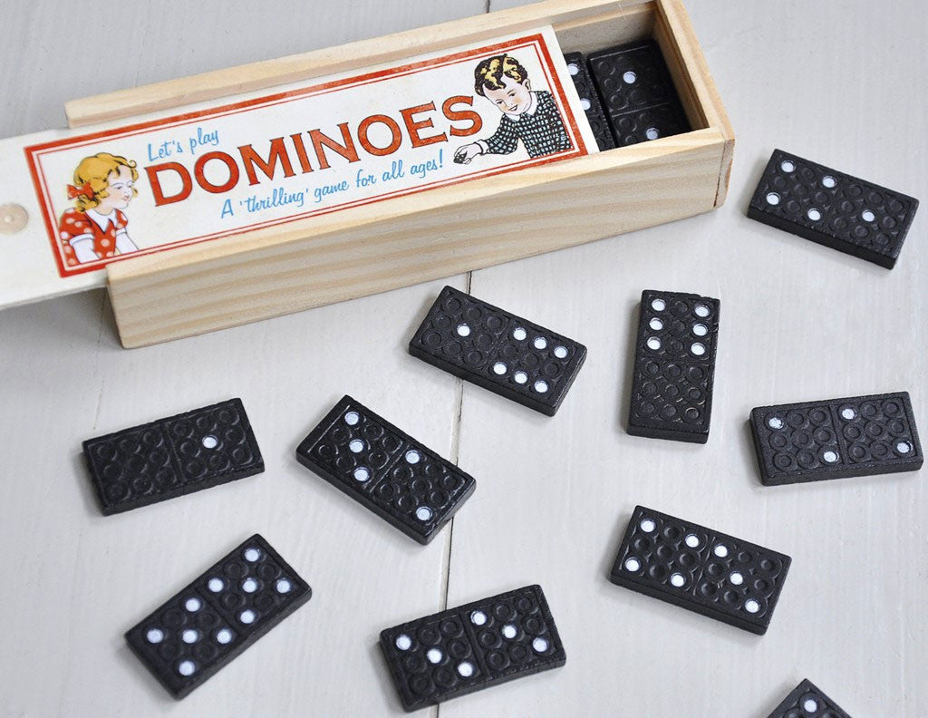 Vintage Dominoes Set