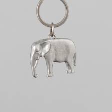 Elephant Pewter Keyring