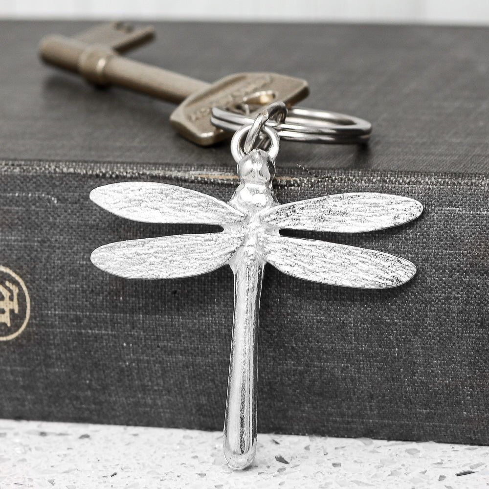 Dragonfly Pewter Keyring