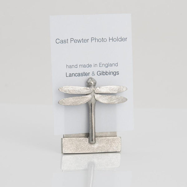 Dragonfly Pewter Photo Holder