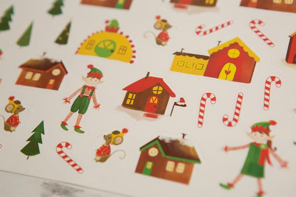 North Pole Christmas Sticker Fun Set