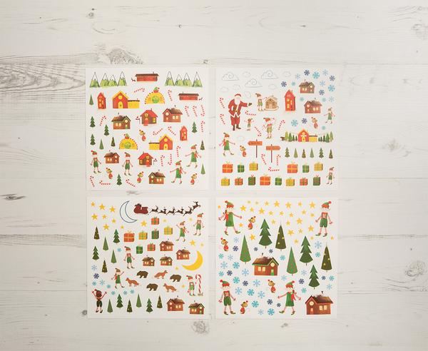 North Pole Christmas Sticker Fun Set