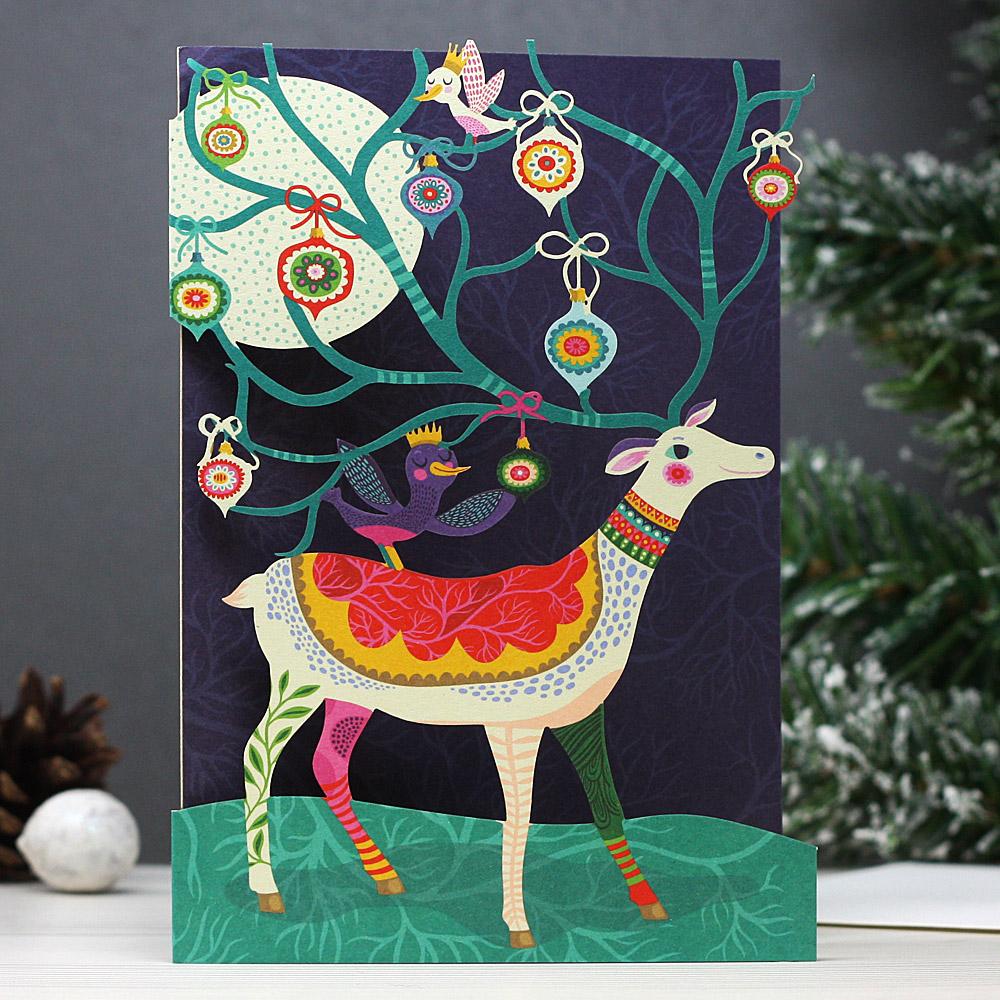 Enchanting Reindeer Lasercut Christmas Cards