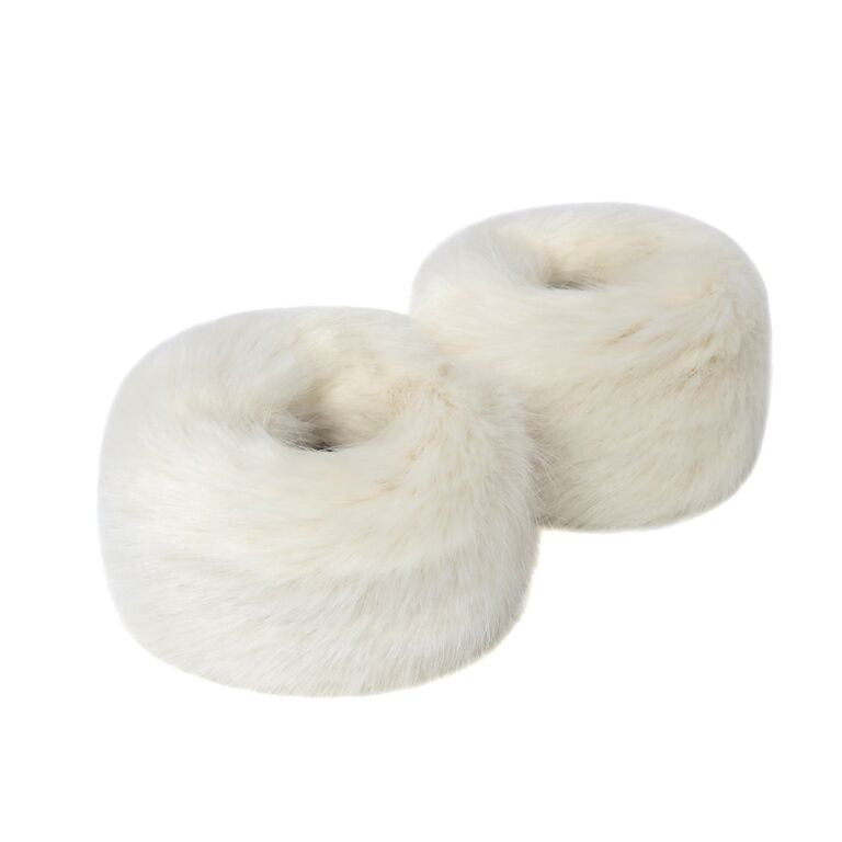 Ermine Faux Fur Wrist Warmers