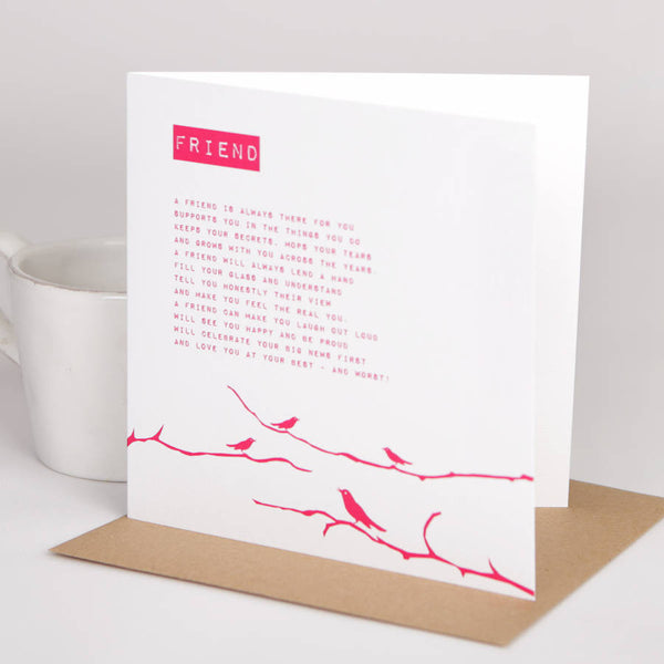 Friend Poem Card