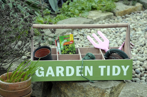 Green Wooden Garden Tidy