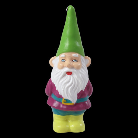 Gnome Candle with Green Hat