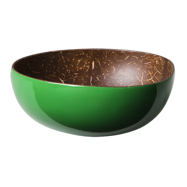 Green Coconut Lacquered Bowl