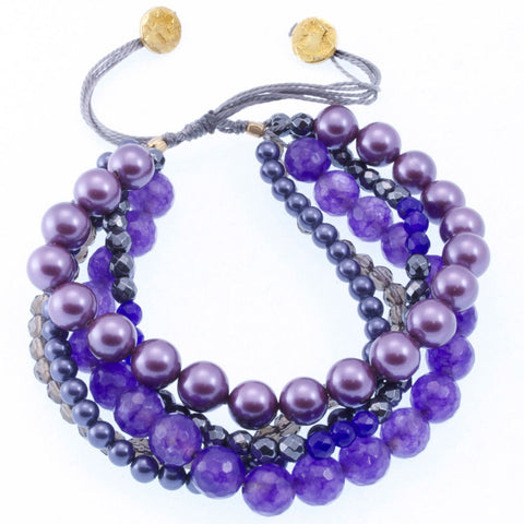Semi-Precious Mixed Stone Bracelet