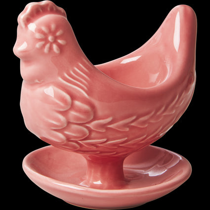 Pink Hen Shaped Egg Cup