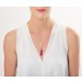 Fuschia Chalcedony & Rose Quartz Hera Pendant Necklace