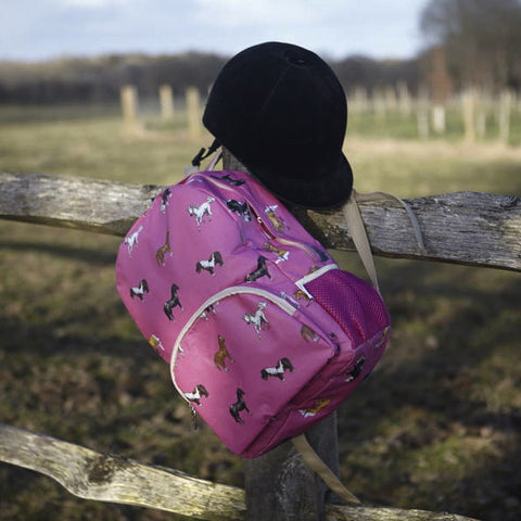 Hot Pink Horses Backpack