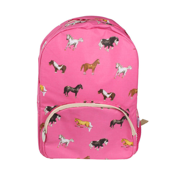 Hot Pink Horses Backpack