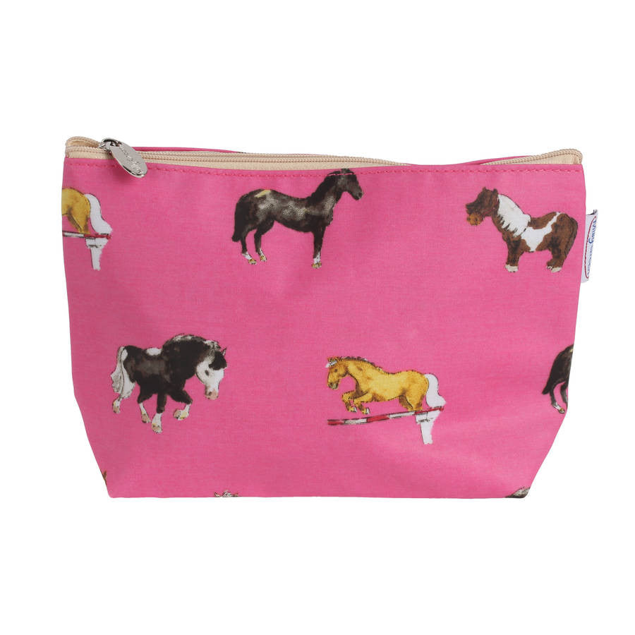 Pink Horse Cosmetic Bag o Pencil Case