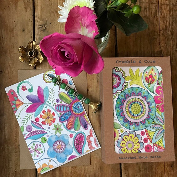 Boxed Boho Assorted Greeting Cards