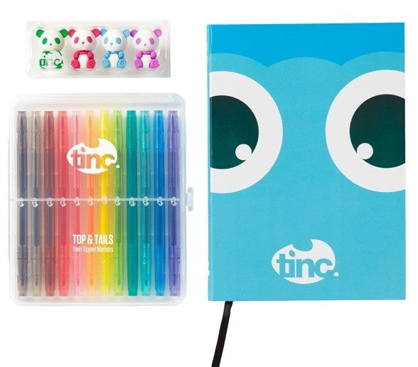 Blue Top And Tails Tinc Notebook Gift Set