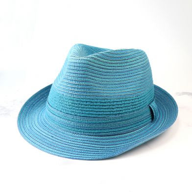 Blue Woven Hat