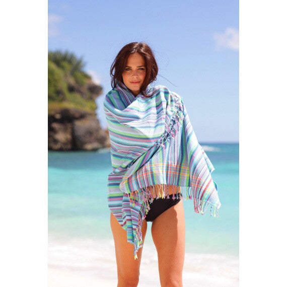 Baringo Turquoise Kikoy Towel