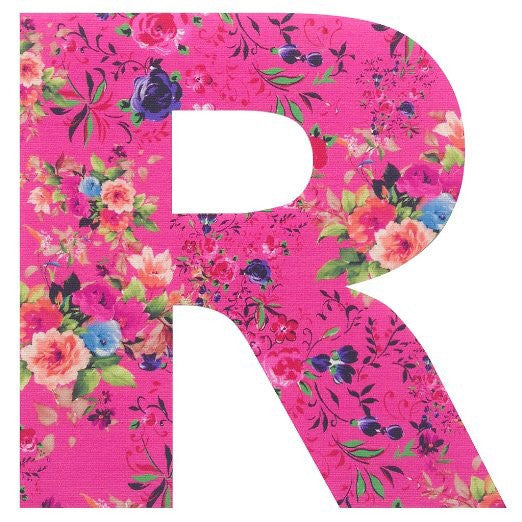 Personalised Satin Vintage Style Floral Bunting Letters