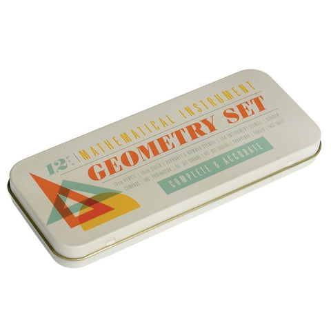 12 Piece Geometry Set In A Tin