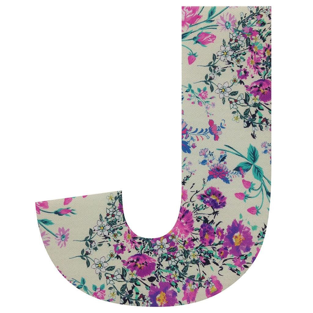 Personalised Satin Vintage Style Floral Bunting Letters